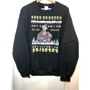 Homer Simpson Christmas Crewneck Sweatshirt Men’s Size Medium